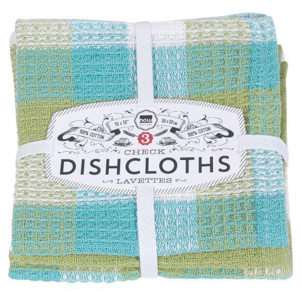 Danica Check Dishcloths S/3