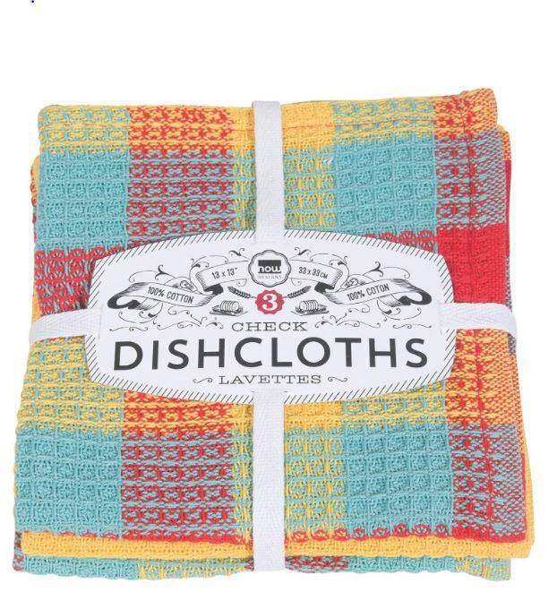 Danica Check Dishcloths S/3