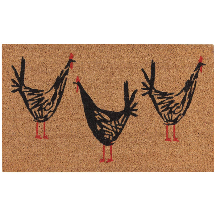 Danica Coir Doormat Chicken Scratch