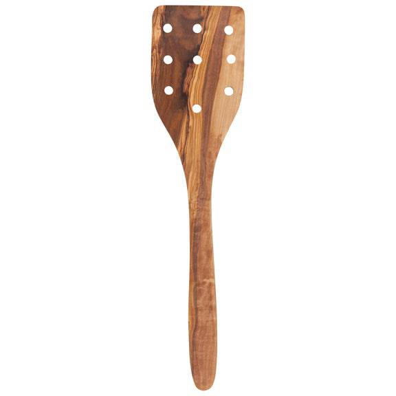 Danica Heirloom Olive Wood Strainer Spatula