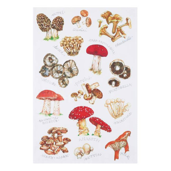 Peking Handicraft Towel Field Guide Mushroom 18 x 25"