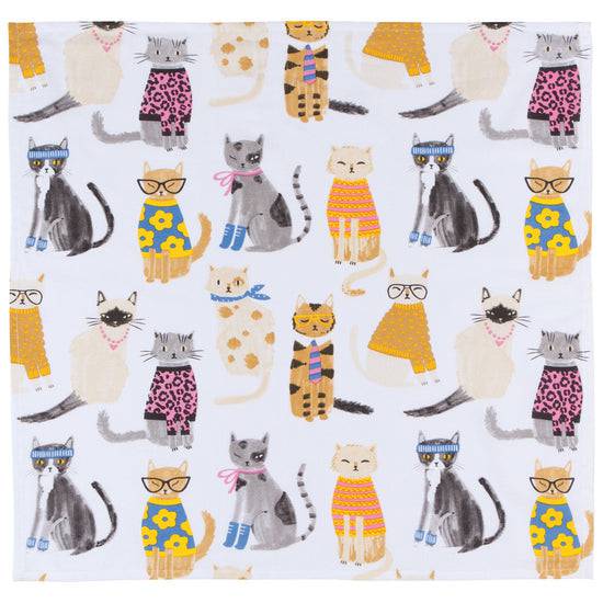 Danica Jubilee Floursack Dishtowel Feline Fine Set/ 2