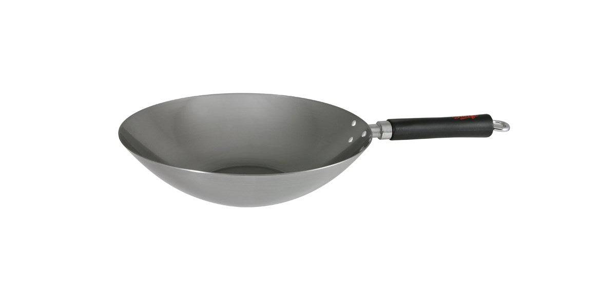 Dexam Professional Carbon Steel Wok 12"