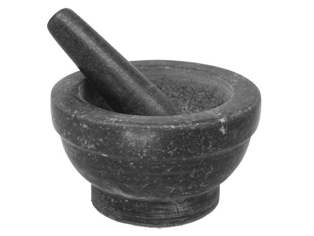 EMF Large Polished Granite Mortar & Pestle