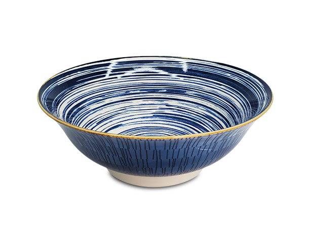 EMF Japanese Porcelain Ramen Bowl Swirl