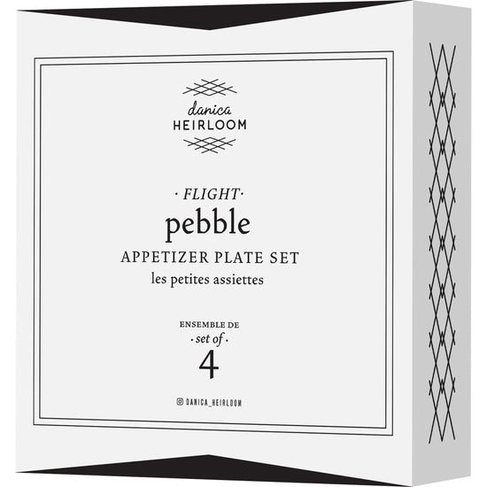 Danica Heirloom Appetizer Plate Set Pebble Flight Bundle Of 4