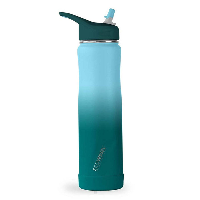 EcoVessel Summit Insulated Water Bottle With Straw