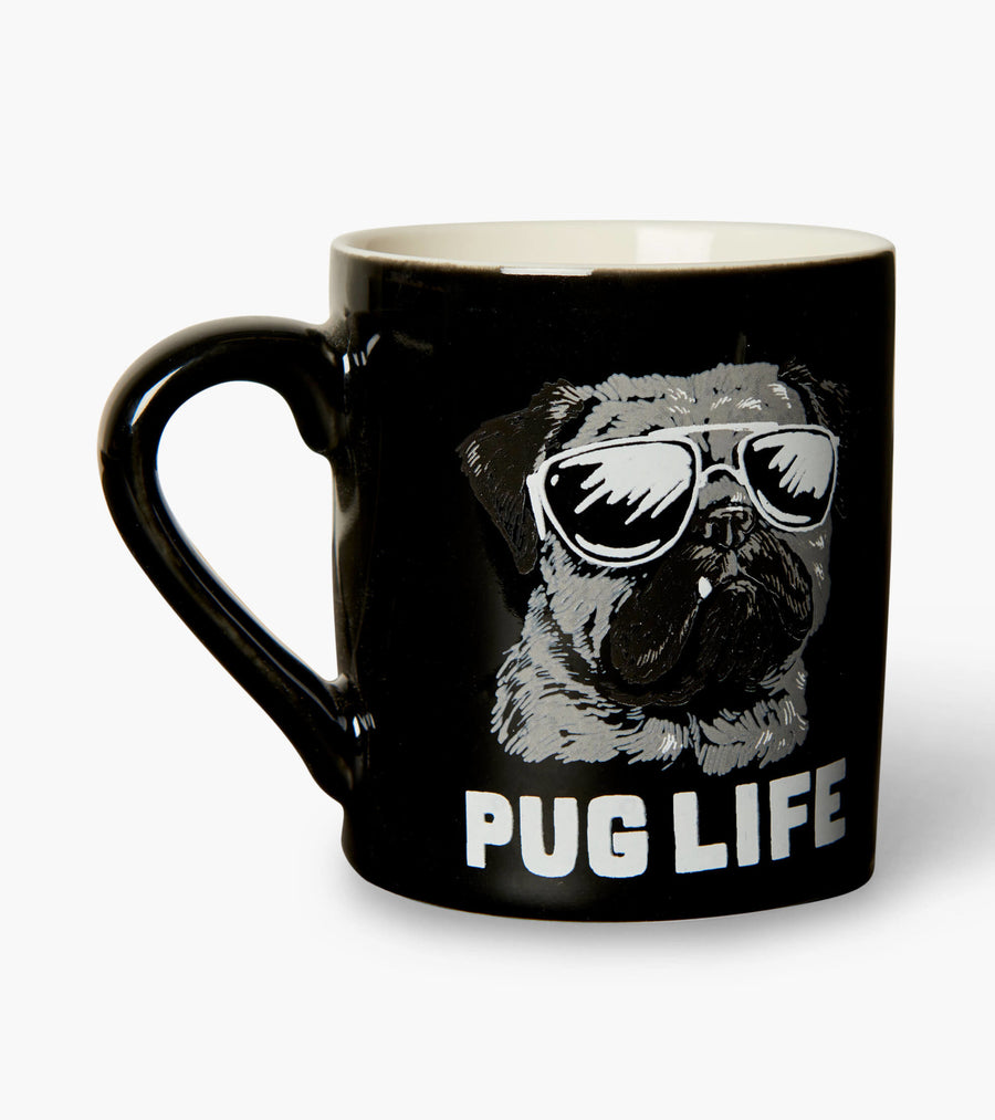 Little Blue House Ceramic Mug Pug Life