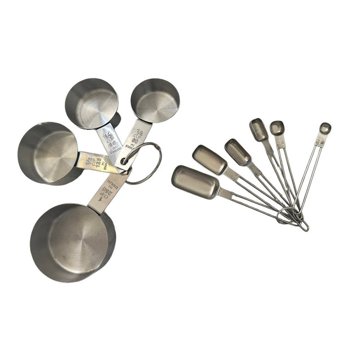 Foxrun Stainless Steel Measuring Cup & Spoon Set 10 Piece