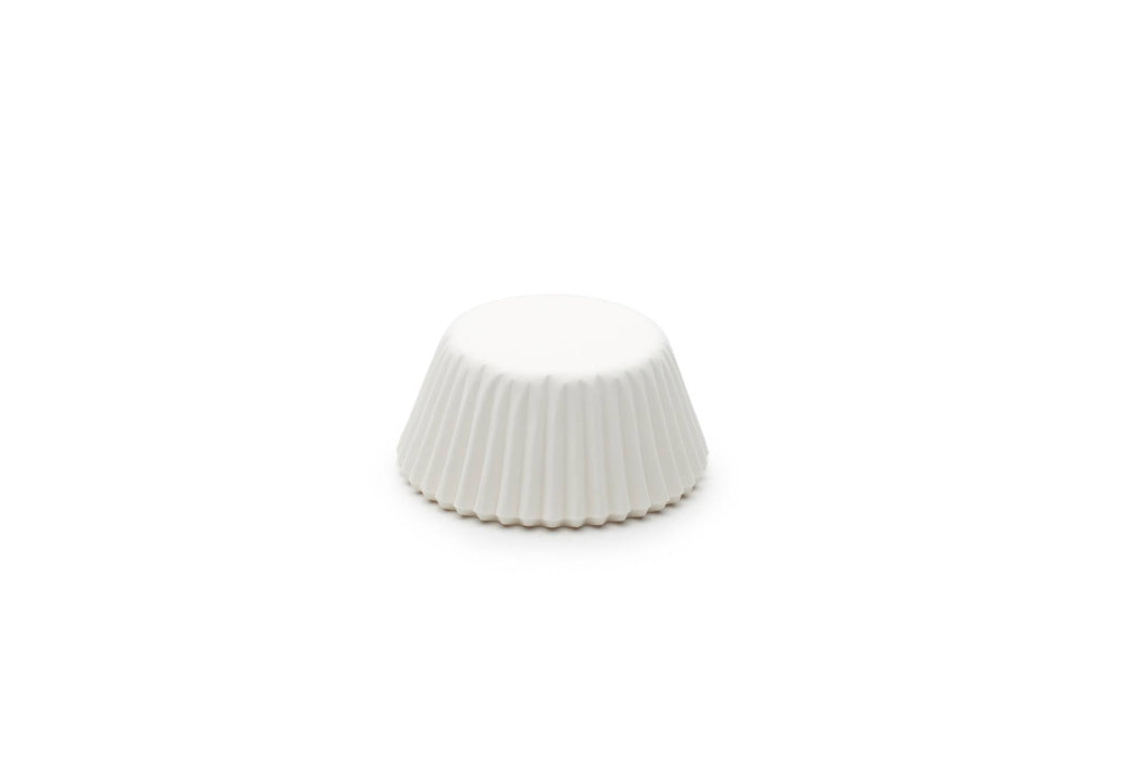 75 Mini Baking Cups White