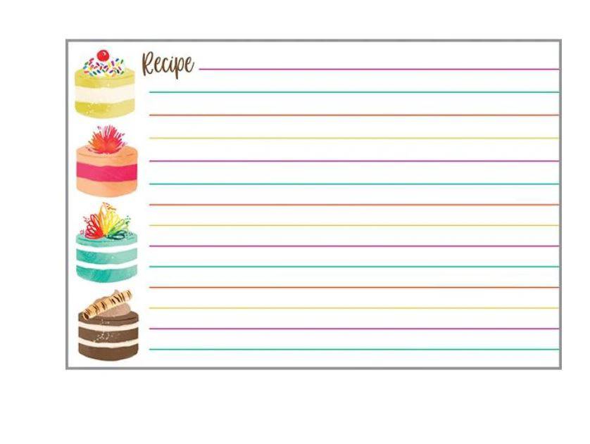 Gina B Designs Recipe Cards