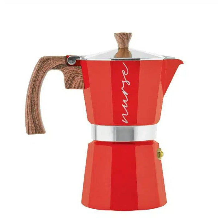 Grosche Stovetop Espresso Coffee Maker Milano Red, 6 Cup