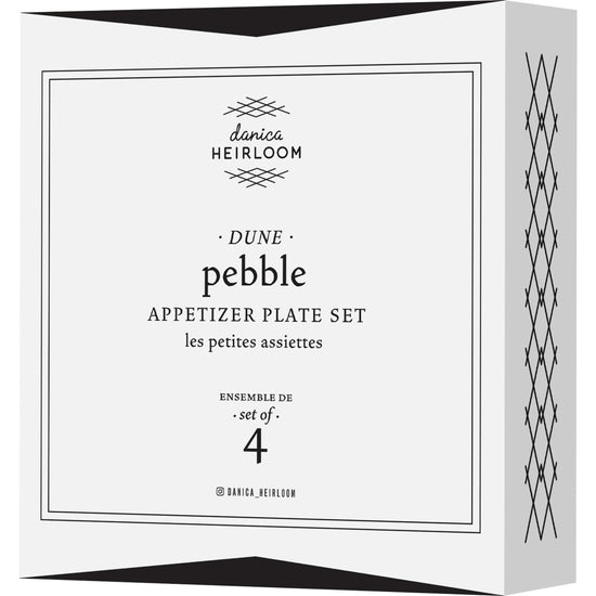 Danica Heirloom Appetizer Plate Set Pebble Dune Bundle Of 4