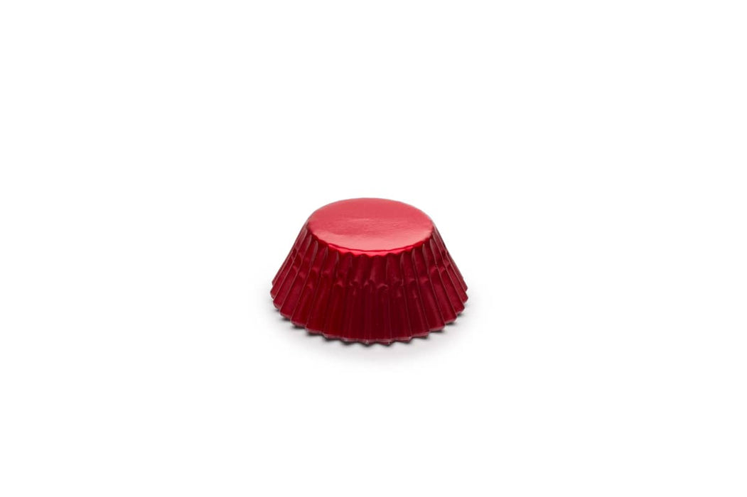 48 Mini Baking Cups - Red Foil