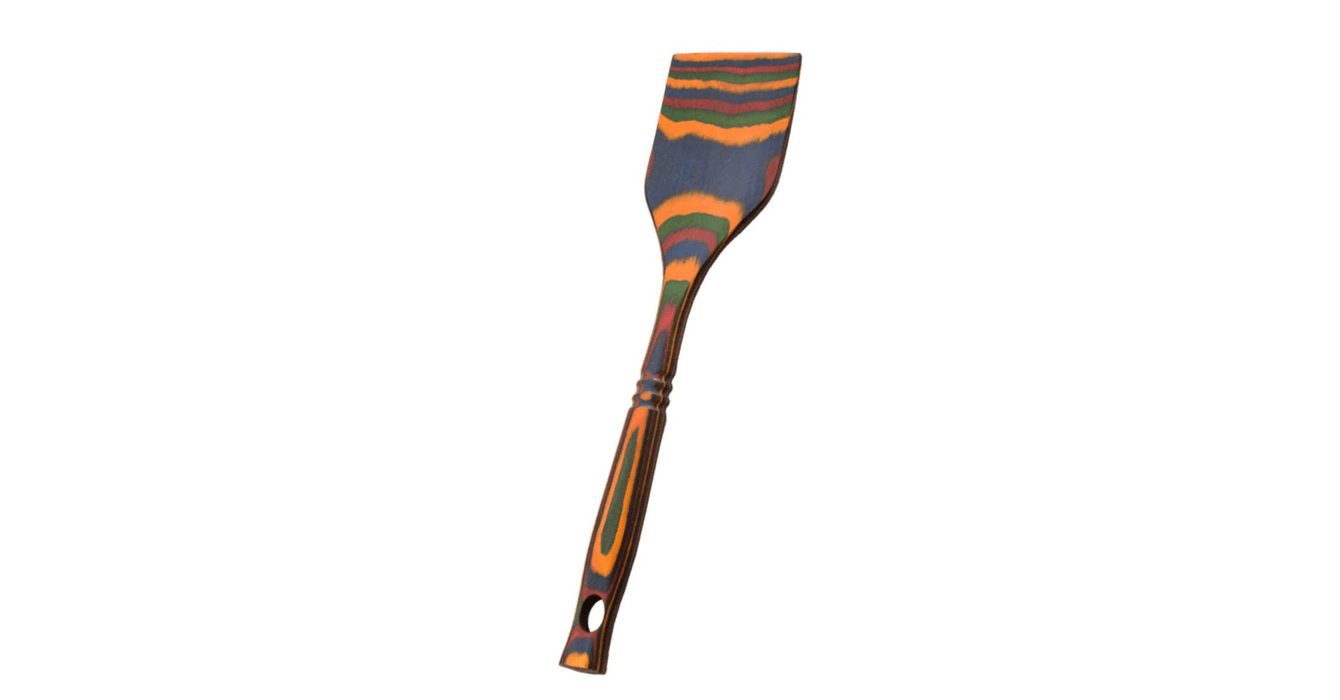 Island Bamboo Pakkawood Large Spatula Rainbow