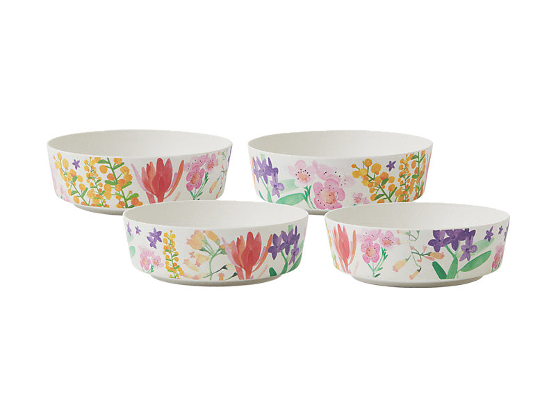 Maxwell Williams Wildflowers Bamboo Bowl Set of 4
