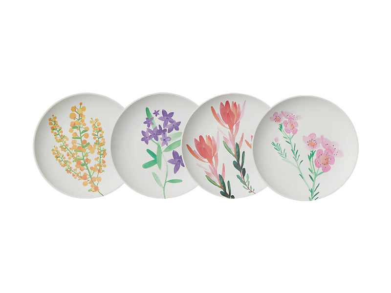 Maxwell Williams Wildflowers Bamboo Salad Plate Set of 4