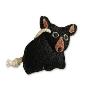 Natural Loofah Kitchen Scrubber Black Bear