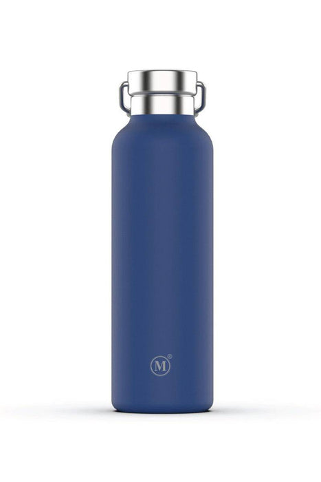 Minimal Stainless Steel Insulated Bottle Blue 1L