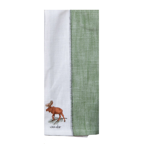 Kay Dee Design Embroidered Tea Towel Pinecone Moose