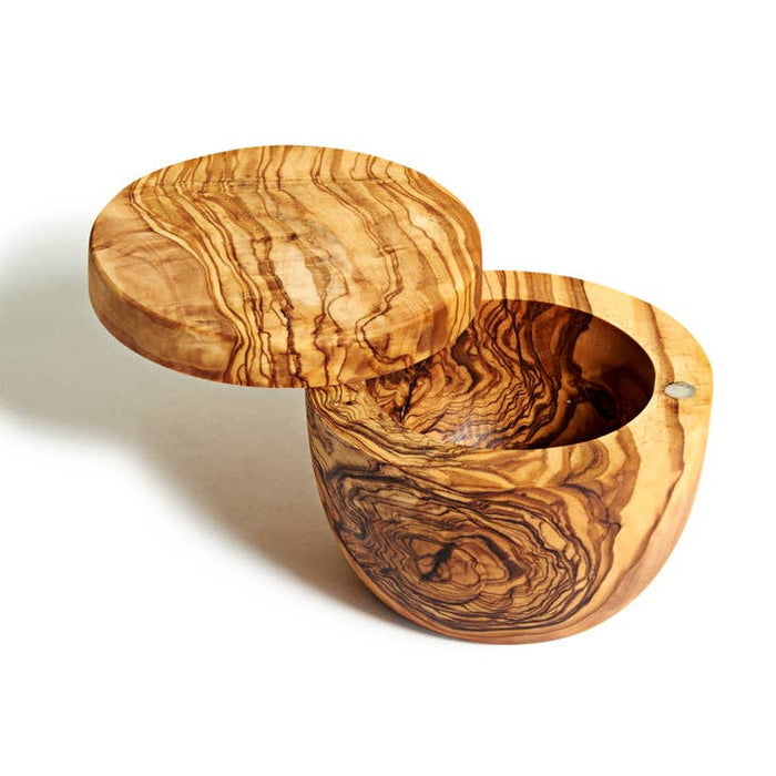 Natural Olive Wood  Salt Cellar