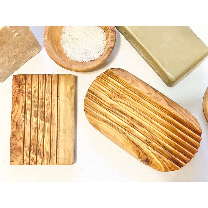 Natural Olive Wood Soap Dish