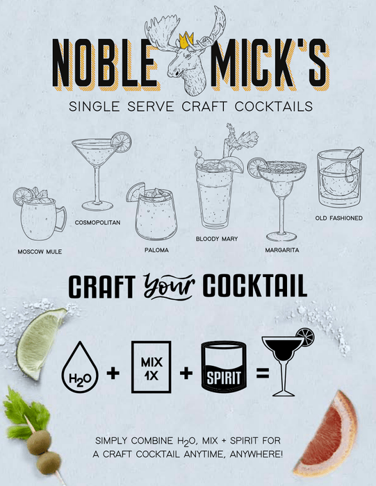 Noble Micks Single Serve Craft Cocktail Mix