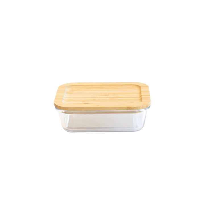 Pebbly Container With Bamboo Lid 650ML