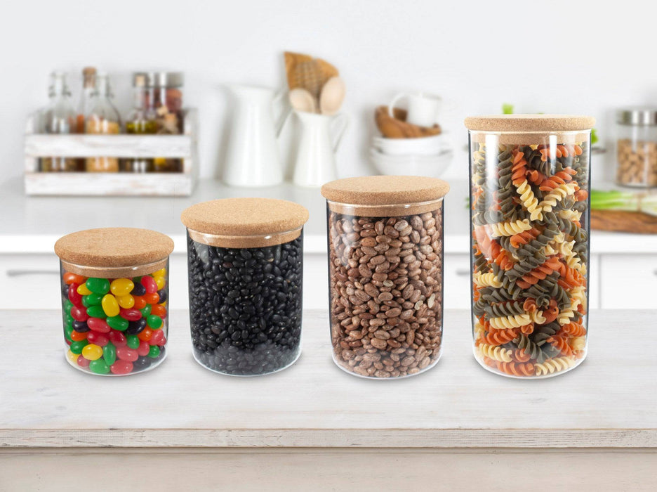 Borosilicate Glass Canister/ Cork Lid