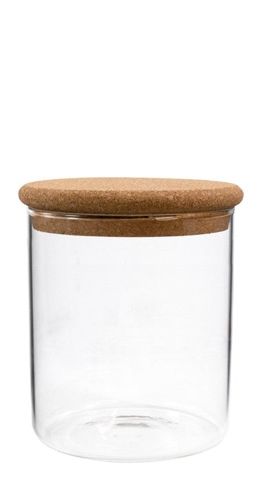 Borosilicate Glass Canister/ Cork Lid