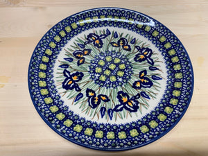 Polish Pottery Luncheon Plate Iris