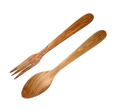 Scanwood Olive Wood Salad Servers French