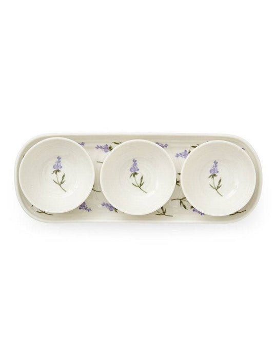 Sophie Conran Lavendula 3 Bowls & Tray Set