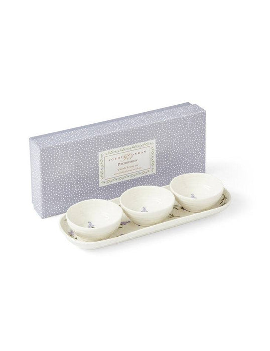 Sophie Conran Lavendula 3 Bowls & Tray Set