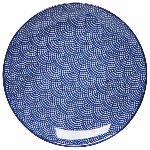 Danica Appetizer Plate Blue Waves