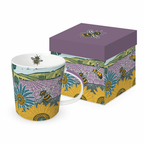 PPD Mug in Giftbox Lavender & Sunflowers
