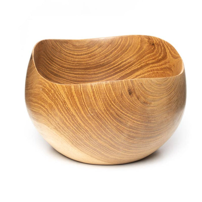 Teakwood Flower Teshiozara Bowl