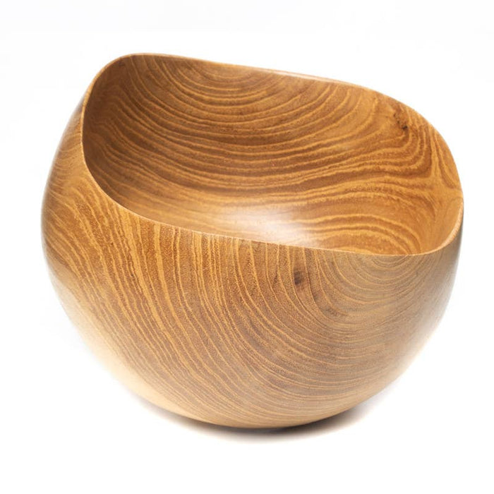 Teakwood Flower Teshiozara Bowl