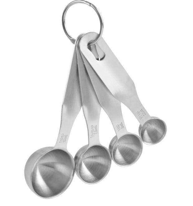 Trudeau Stainless Steel Meauring Spoons Set Of 4