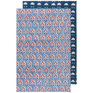 Danica Now Designs Block Print Set of 2 Towels - Vista