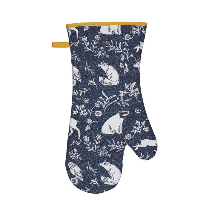 Ulster Weavers Oven Mitt Forest Friends Navy & Yellow