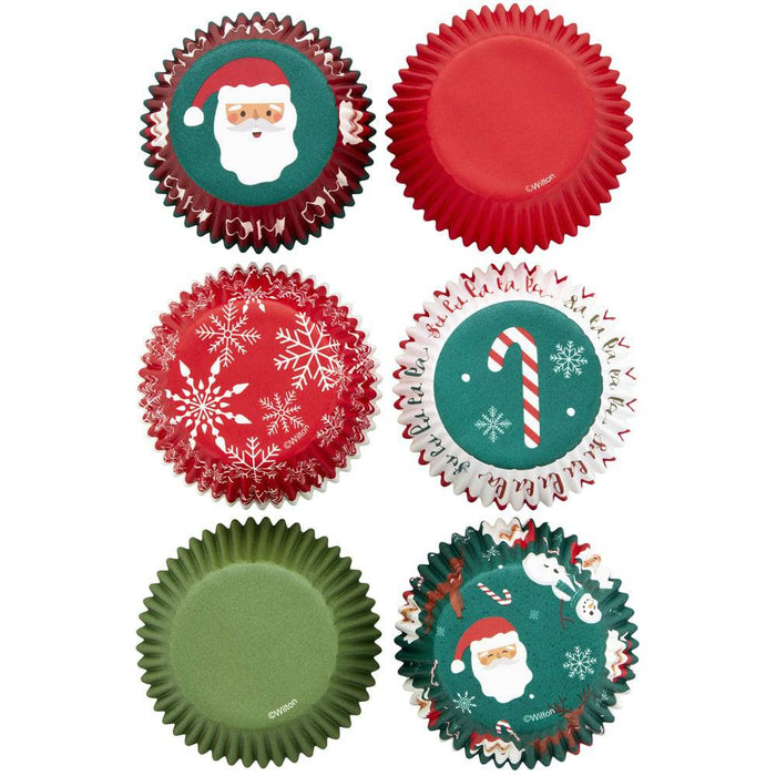 Wilton 150 Mini Baking Cups Holiday