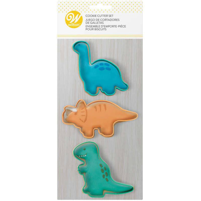 Wilton Cookie Cutters Dinosaur Set/ 3