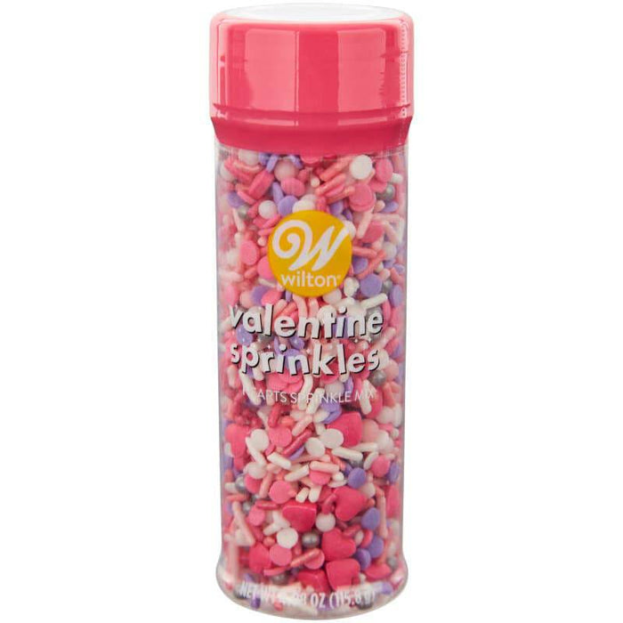 Wilton Pink Purple Valentines Sprinkle Mix