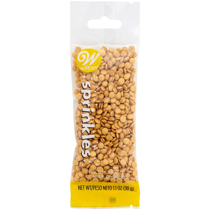 Wilton Sprinkles Pouch Confetti Gold