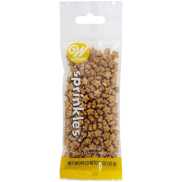 Wilton Sprinkles Pouch Gold Stars