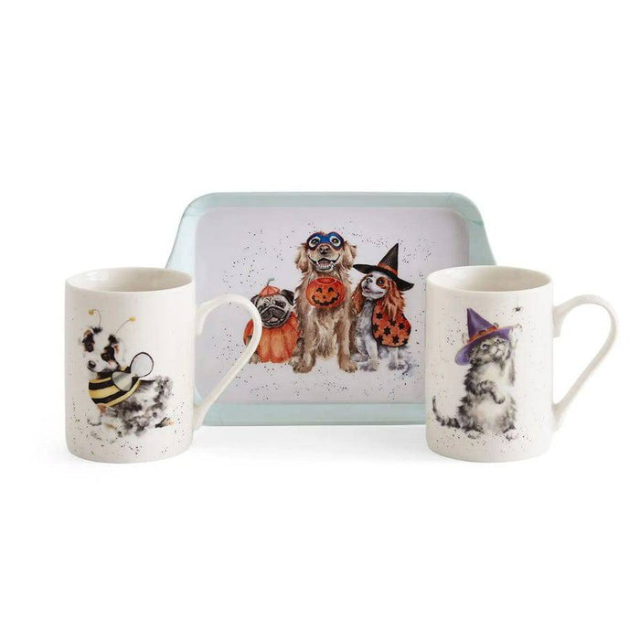 Wrendale Mug and Tray Set Trick Or Treat