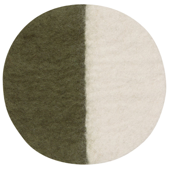 Danica Heirloom Felted Wool Trivet Olive 20.5CM