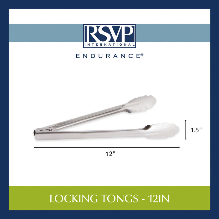 RSVP Endurance Locking Tongs 12"