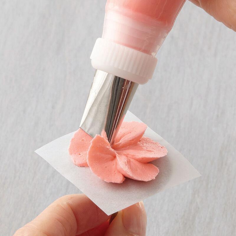 Buy 2C Nozzle & Icing Tips Cake Decorating Steel Nozzle Make Swirls,  Rosettes, Flowers, Roping, Stars With Piping Bags |